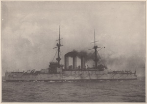 THE "HATSUSE," A PARTICIPATOR IN THE PORT ARTHUR VICTORY AT THE WAR'S OUTSET